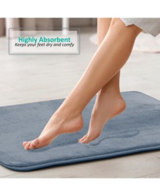 Non-Slip, Ultra Soft Plush, Memory Foam Bath Rug - Large 20"x32"
