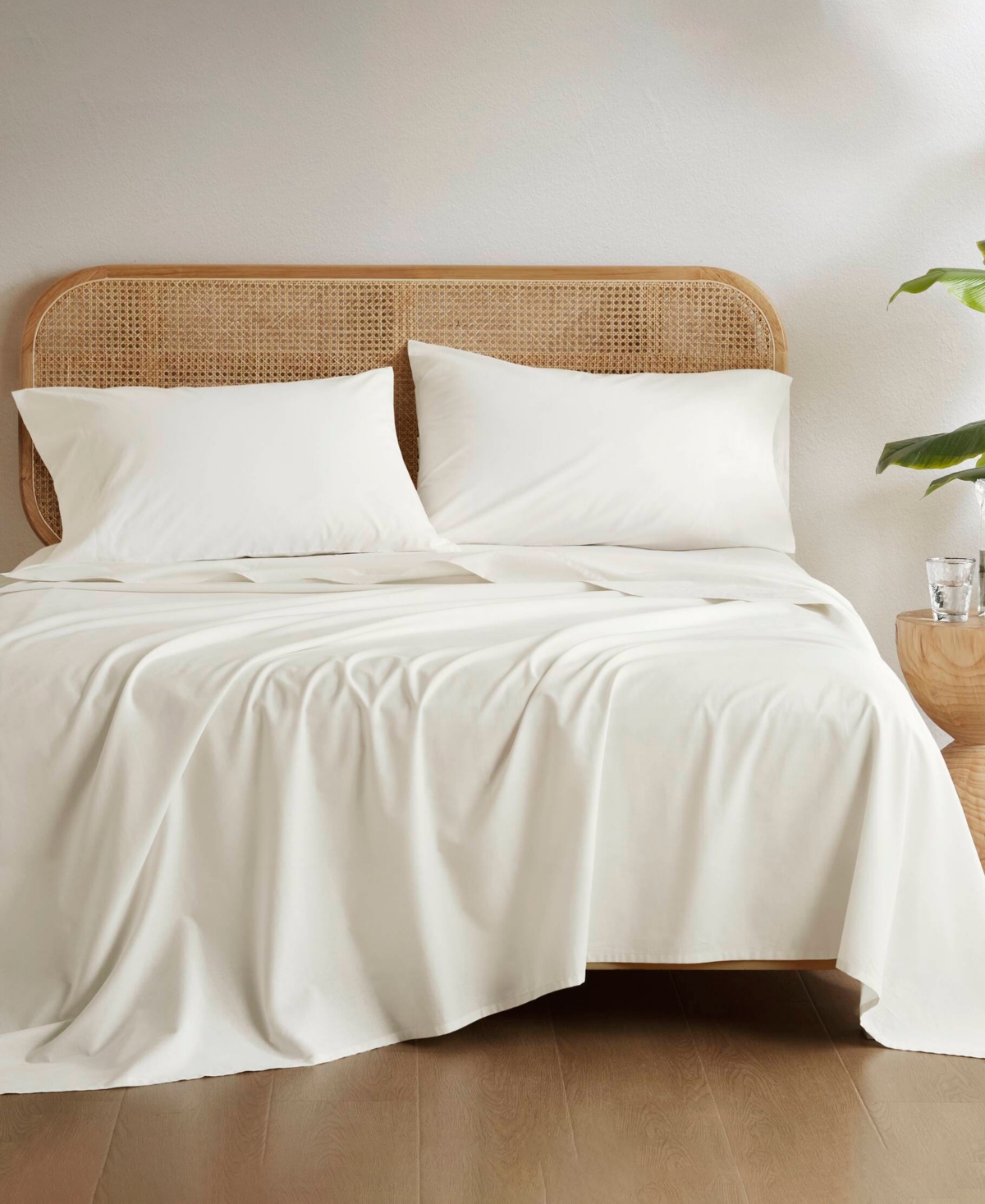 510 Design Super 144-thread Count Cotton 3-pc. Sheet Set, Twin Xl In White