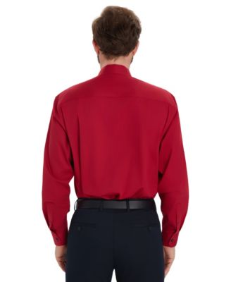 Men's Solid Regular-Fit Dress Shirt