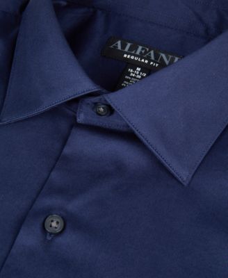 Men's Solid Regular-Fit Dress Shirt