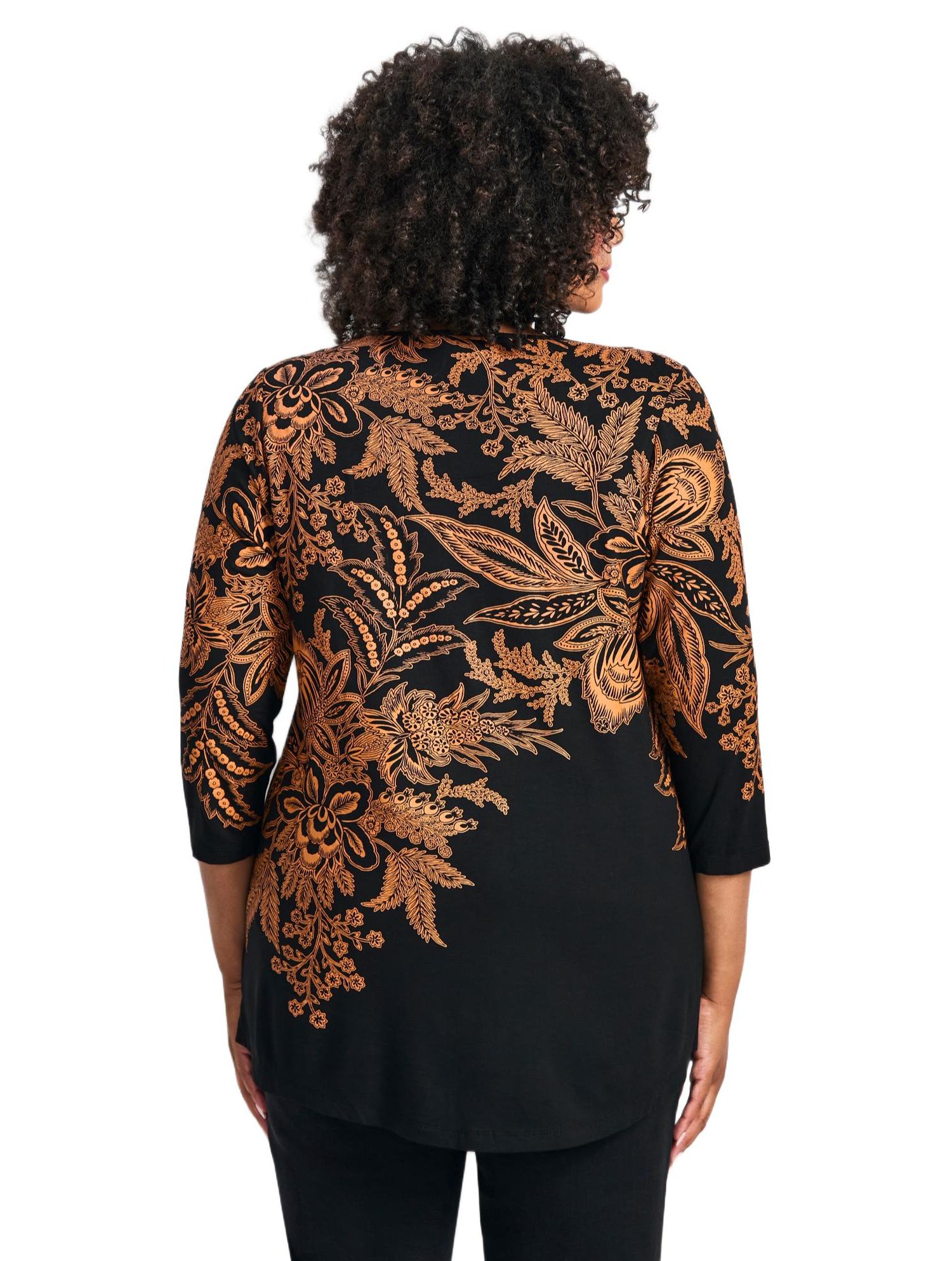 Plus Size Millie Women's 3/4 Sleeve Top
