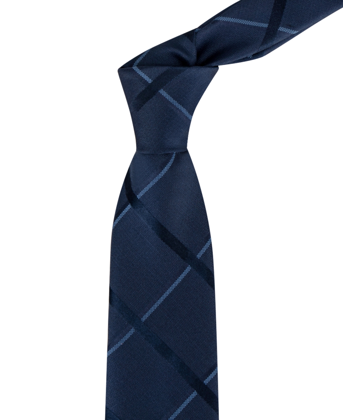 Calvin Klein Men's Isabella Grid Tie In Blue
