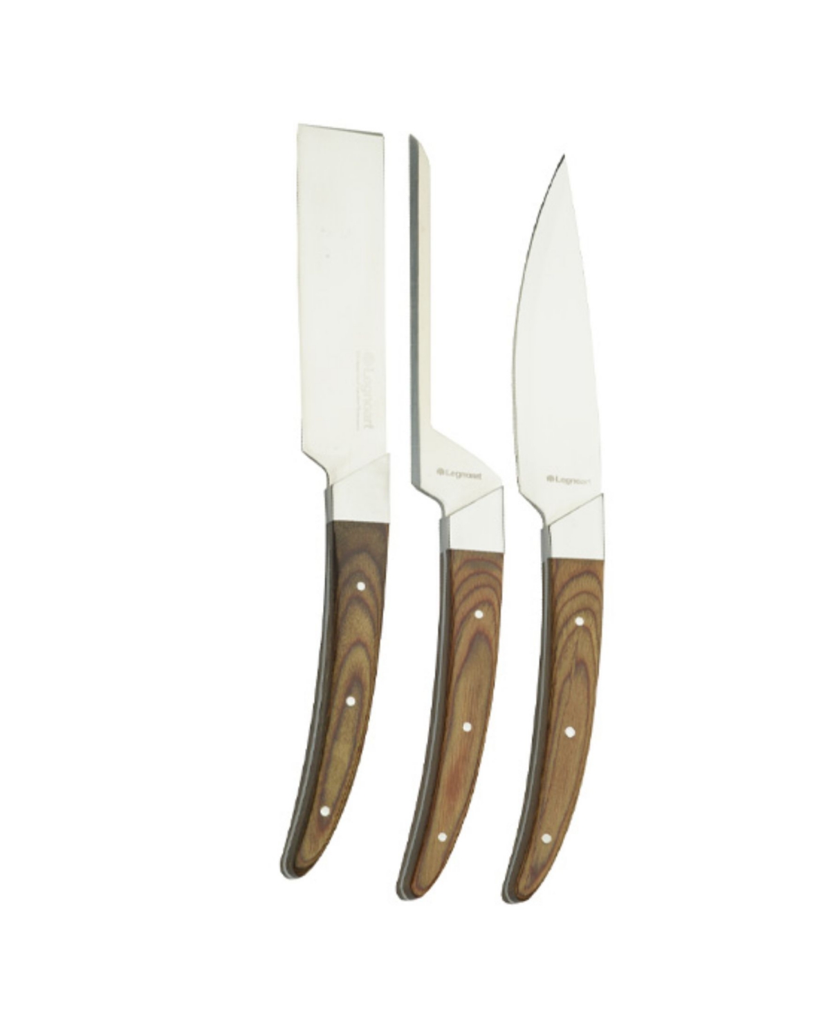 Legnoart Cheese Knife, Set Of 3 In Brown