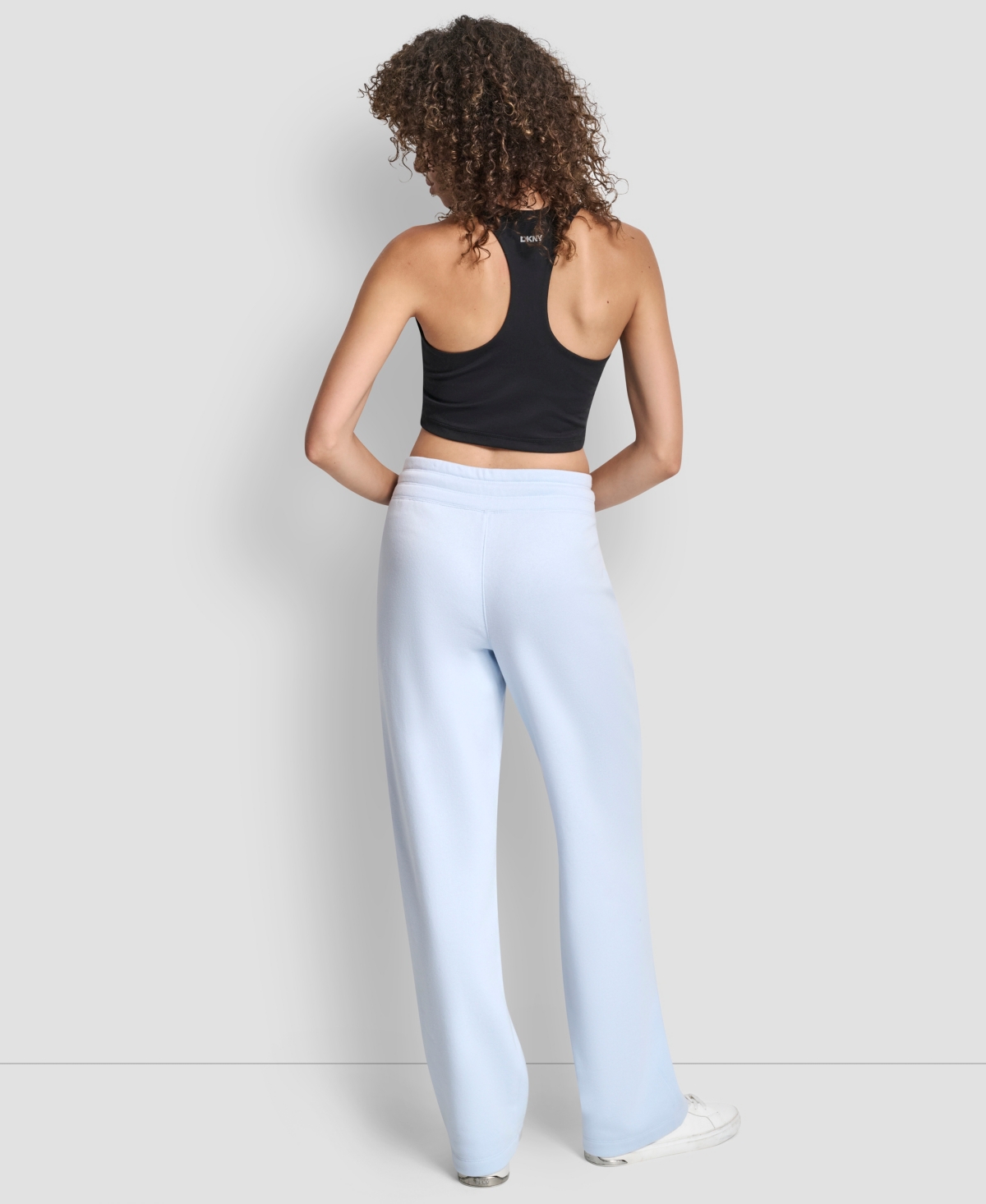 Dkny Women's Sport Stacked Transfer Logo Track Pants In Blue
