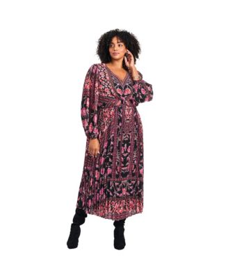 Women's Harmony Twist Front Pleated Dress