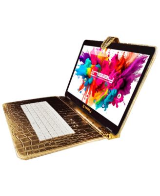 New 10.1" Tablet Octa-Core 128GB Powerful Bundle Luxury with Gold Keyboard Newest Android 15