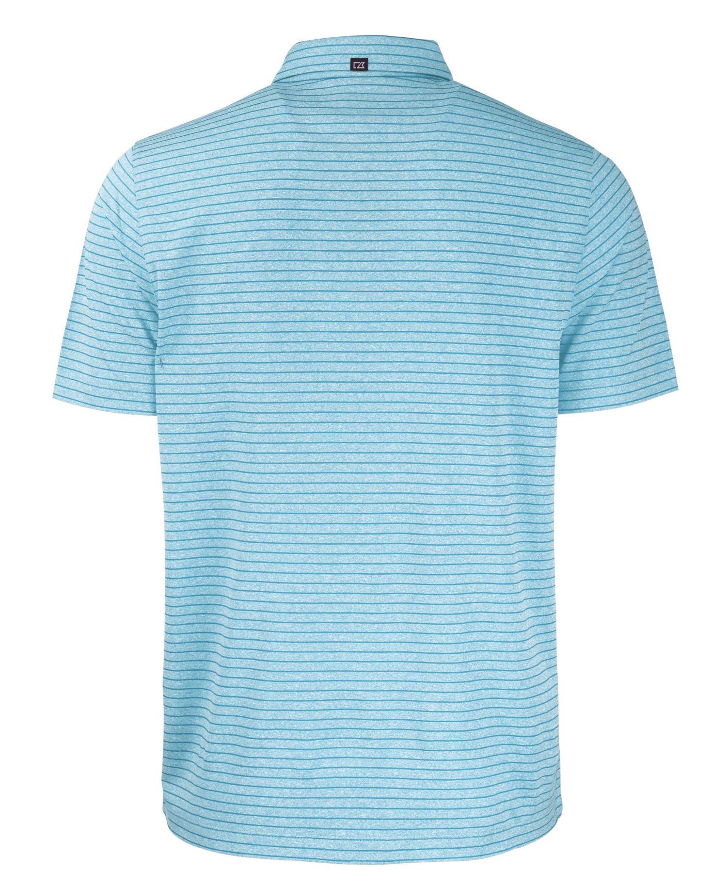 Men's Cutter and Buck Forge Eco Heather Stripe Stretch Recycled Polo