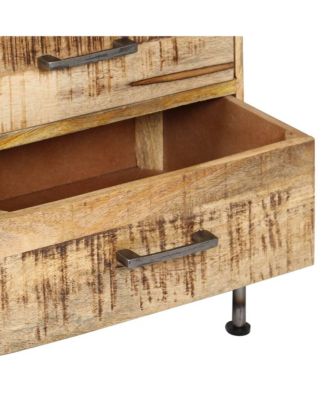 Chest of Drawers 17.7"x13.8"x41.7" Solid Mango Wood
