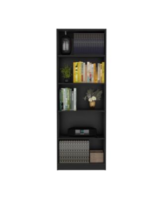 Vinton 4-Tier Bookcase with Modern Storage for Books and Decor