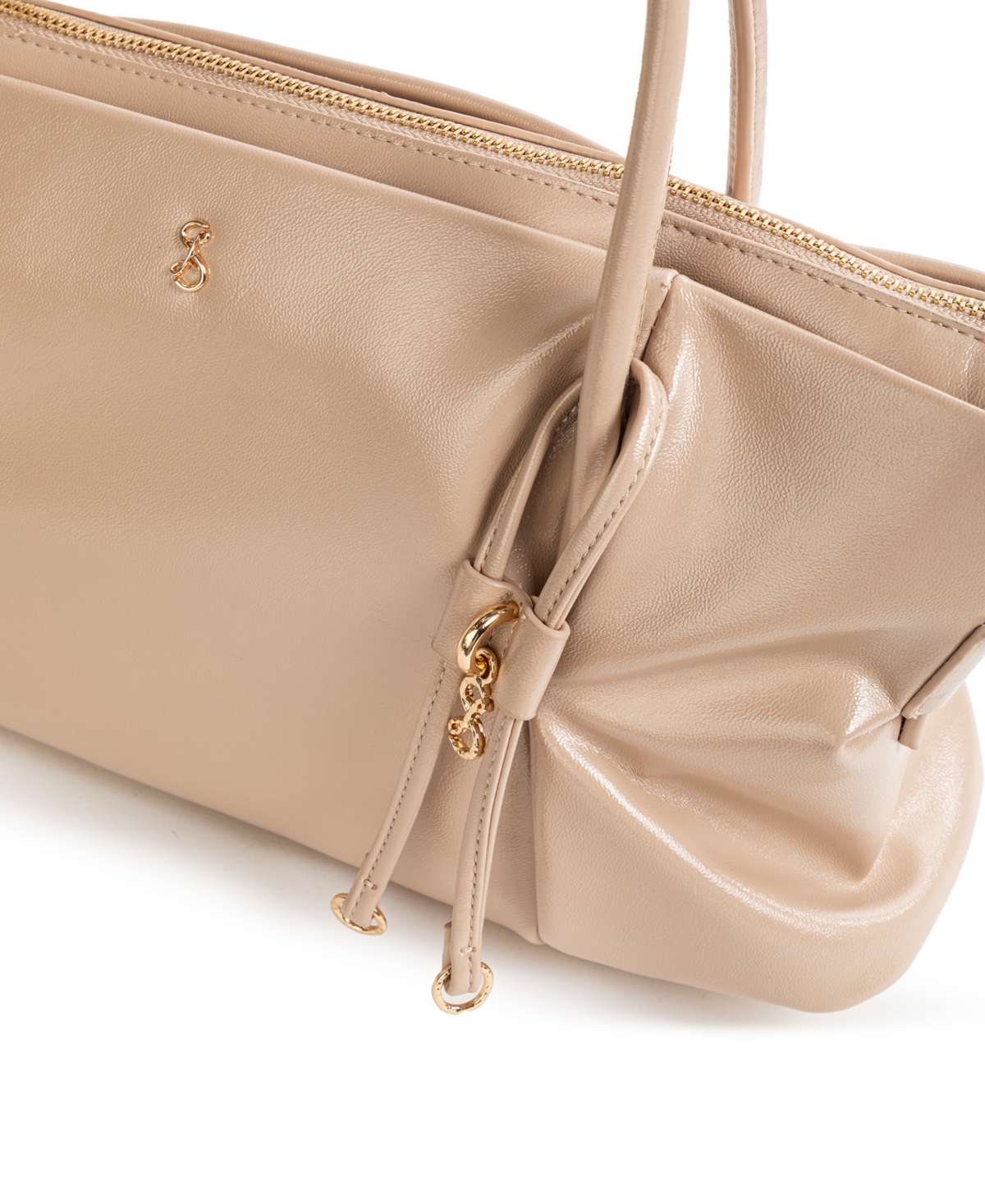 Sam & Libby Sam And Libby Onyx Belted Satchel Bag In Neutral