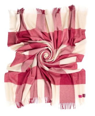 Merino Wool Color Block Throw, 55" x 72"