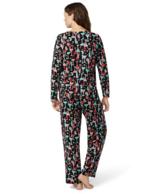 Women's Waffle Fleece Pajama Set