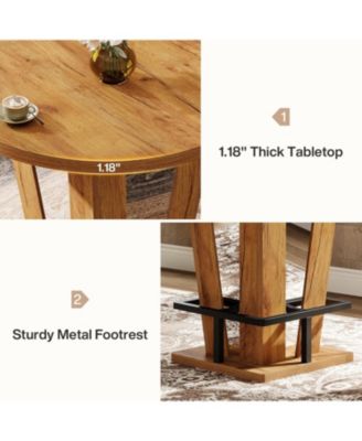 Round Bar Table, 39.4" H, for Small Spaces