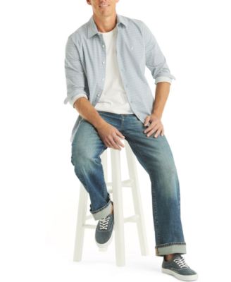 Men's Printed Long-Sleeve Shirt