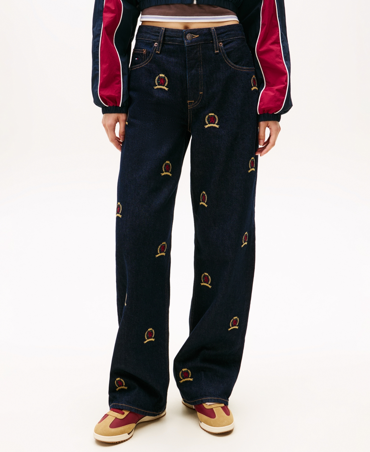 Tommy Jeans Women's Mia Mid Rise Straight Jeans In Blue