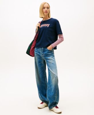Women's Boxy Tommy Applique T-Shirt
