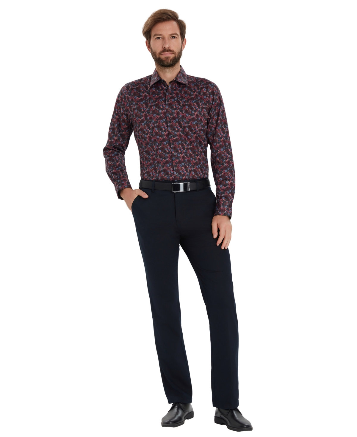 Bar Iii Men's Casa Floral Printed Dress Shirt, Macy's Exclusive