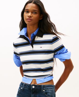 Tommy Jeans - Women's Striped Essential Polo Top