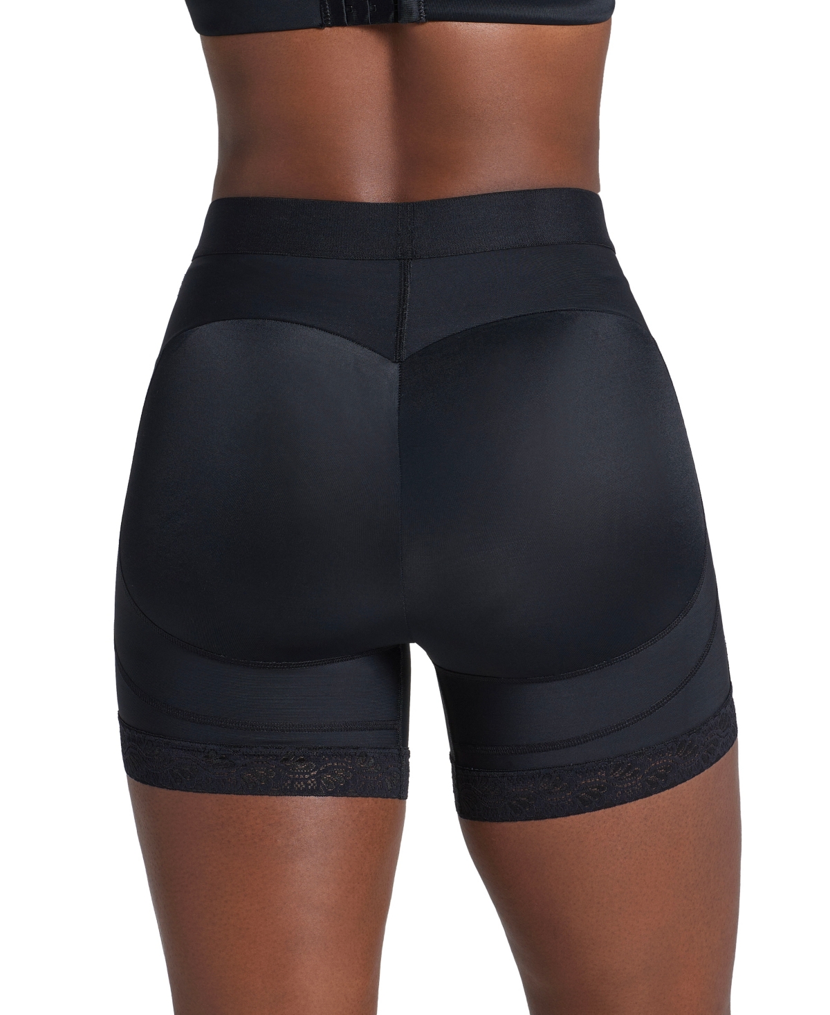 Leonisa Women's Mid-Rise Sculpting Butt Lifter Shaper Shorts 012983