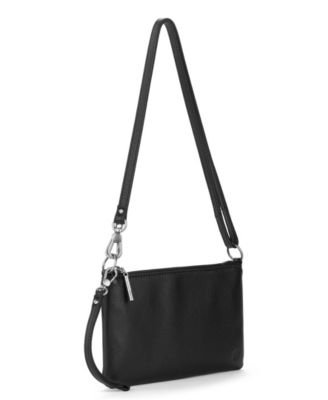 Vita Leather Zip Top Wristlet 