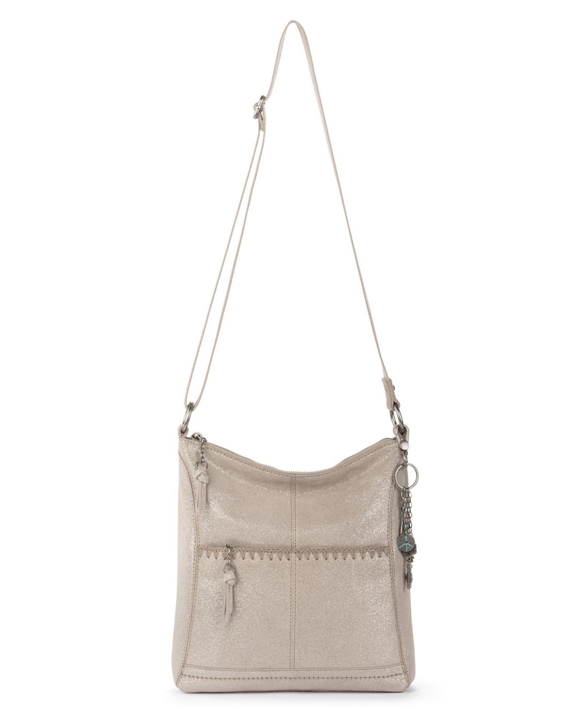 The Sak Lucia Leather Small Crossbody Bag In Neutral