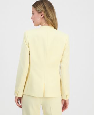 Women's Bi-Stretch Collarless Open-Front Blazer, Created for Macy's