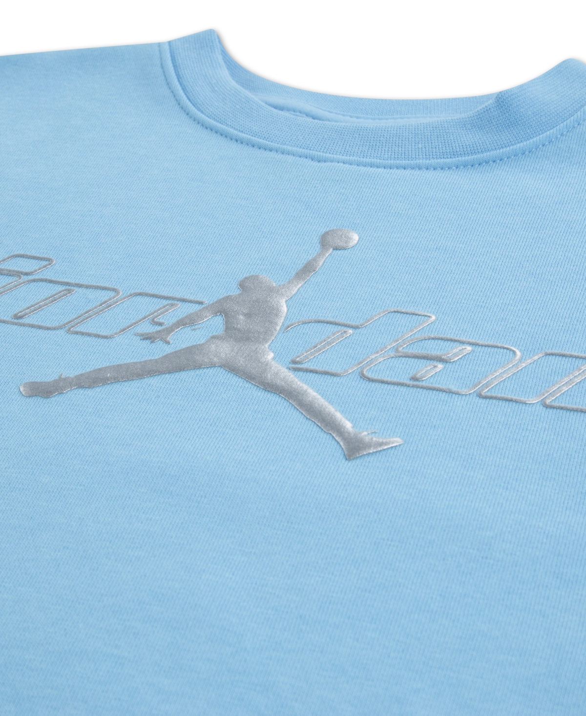 Jordan Boys' Mountainside Fleece Crewneck Top & Pants Set - Little Kid In Blue