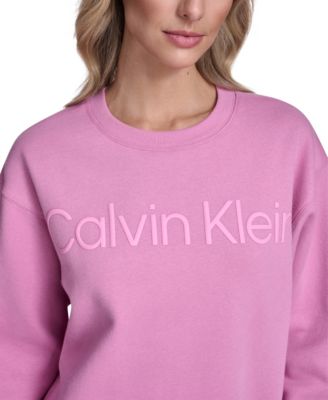 Women's Puff Print Logo Crewneck Sweatshirt