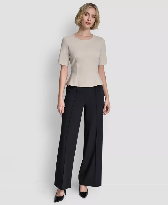 Women's Short-Sleeve Zip Up Top - thumbnail 4