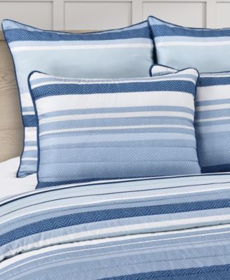 Carson Multi-Stripe 3-Pc. Quilt Set, Full/Queen