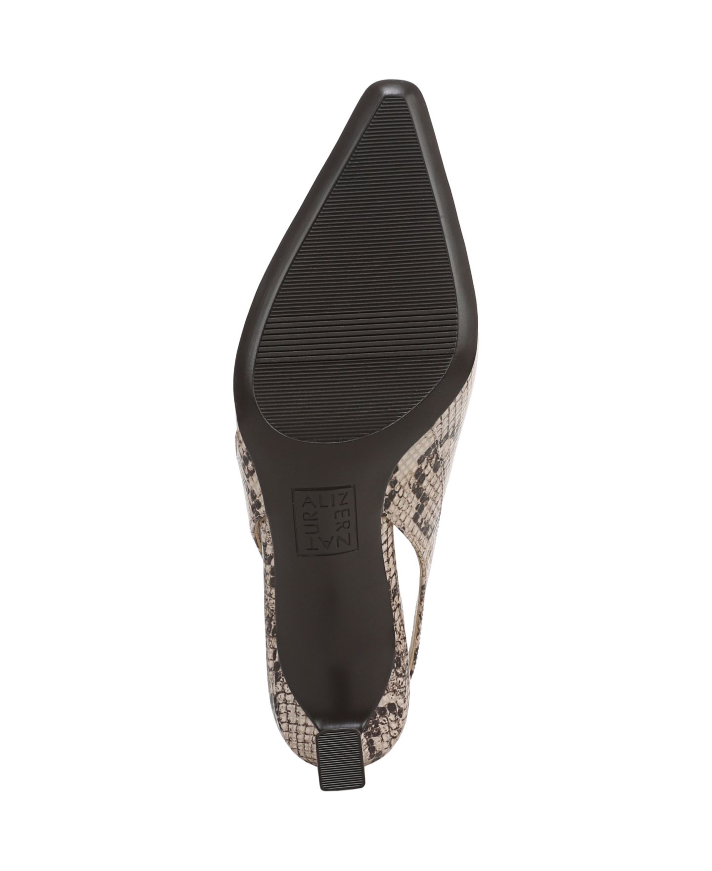 Женские туфли Naturalizer Tansy Snip Toe Dress Slingback Pumps, цвет: Бежевый змеиный с принтом искусственная кожа — фото 5