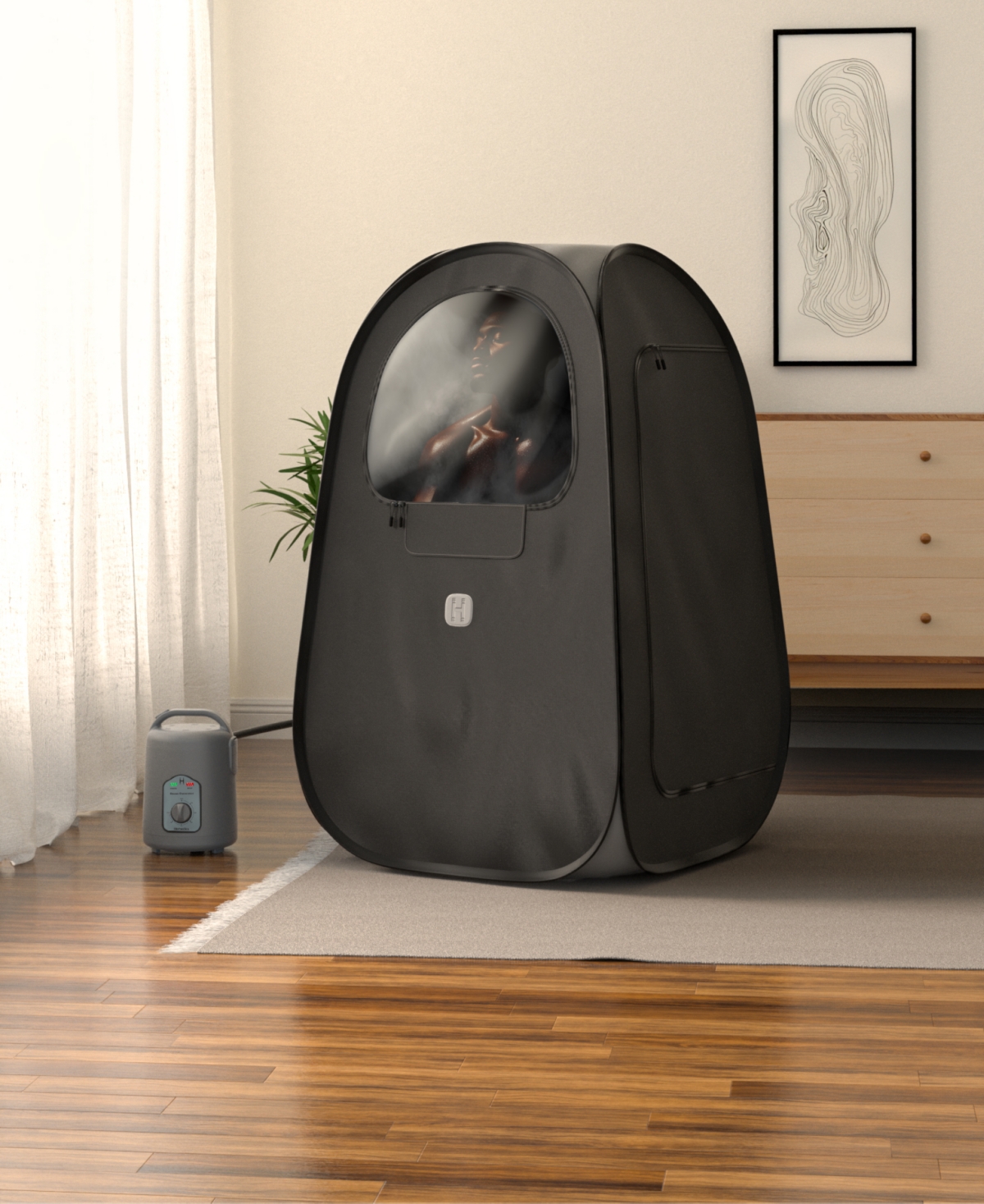 Homedics Saunazen 1 Steam Sauna In Black