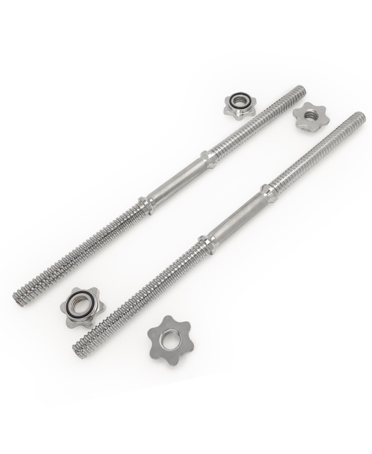 Sunny Health & Fitness 24" Standard Threaded Dumbbell Handle with Star-Lock Collars