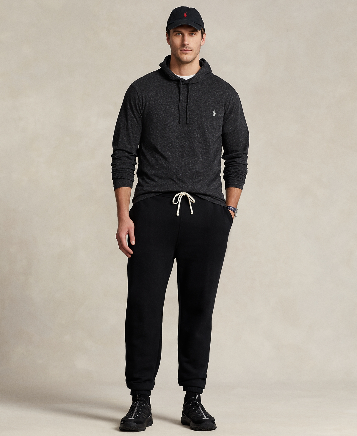 Polo Ralph Lauren Men's Big & Tall Jersey Hooded T-Shirt