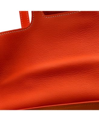 Mini Saigon Top Handle Bag Coated Canvas with Leather