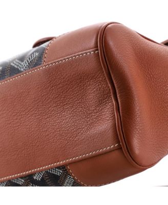 Mini Saigon Top Handle Bag Coated Canvas with Leather