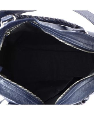 Medium City Classic Metallic Edge Bag Leather