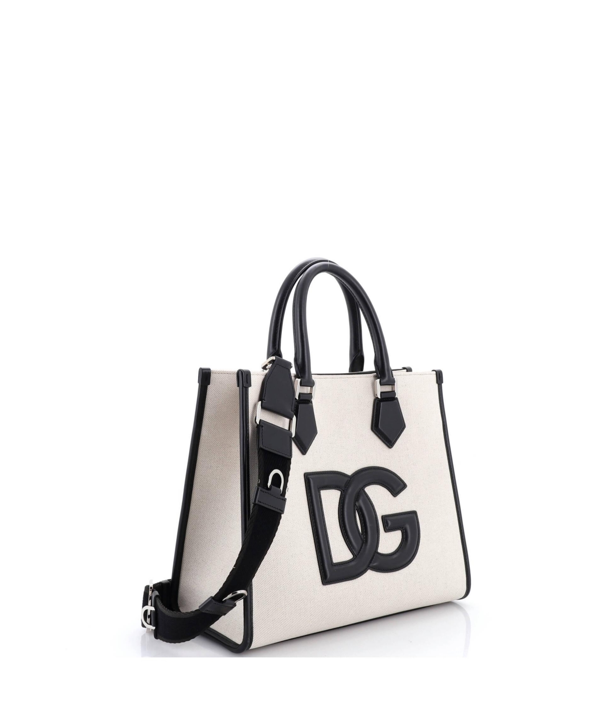 Pre-Owned Dolce & Gabbana Medium Dg Shopping Tote Canvas