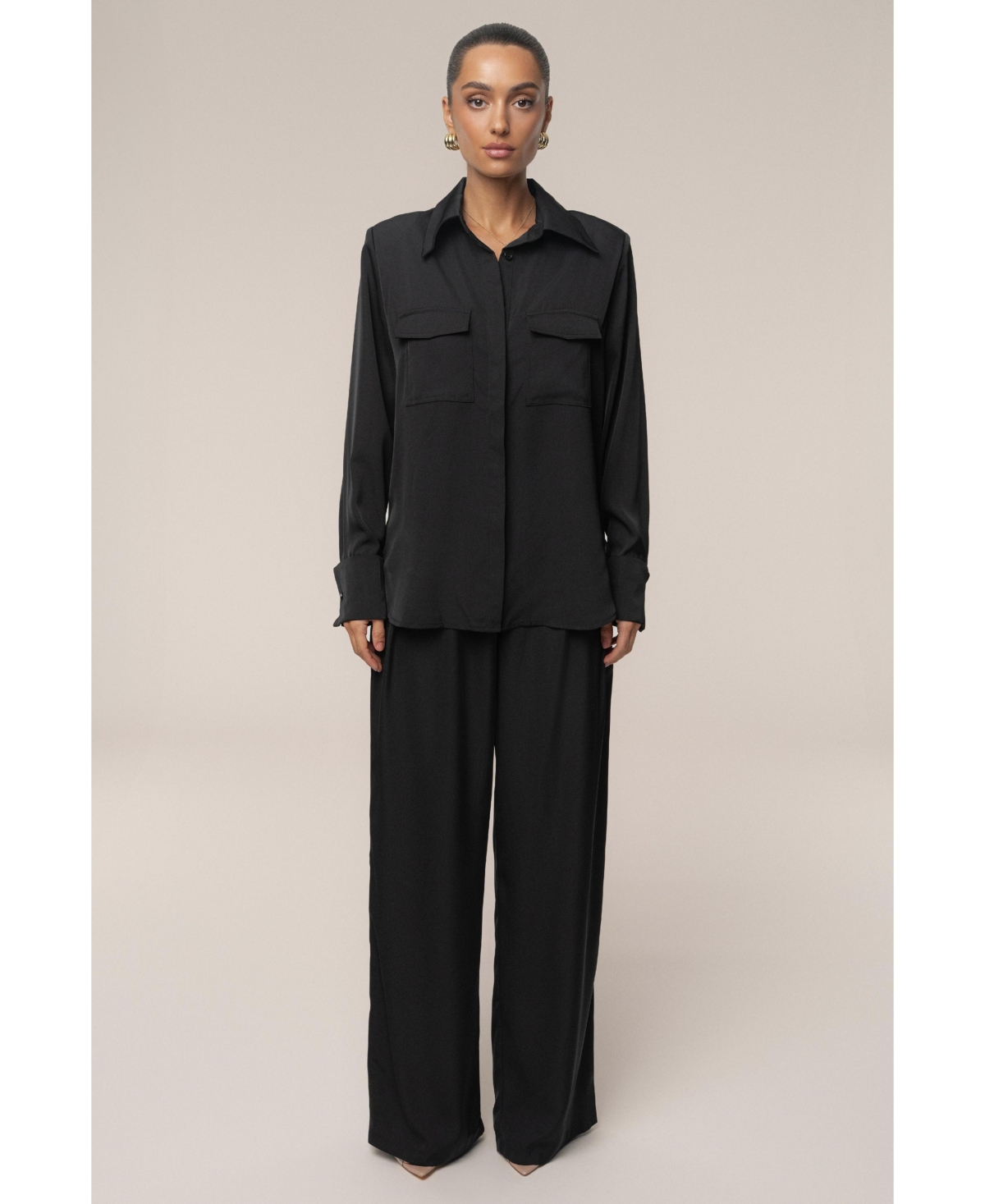 Jluxlabel Women's regular Misty Button Up.