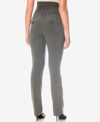 Tapata Women's Maternity Dress Pants - Bootcut Over-Bump Work Pants With Pockets