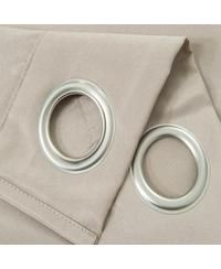 Gilbert Solid Single Grommet Curtain Panel Pair - 54x84", Taupe