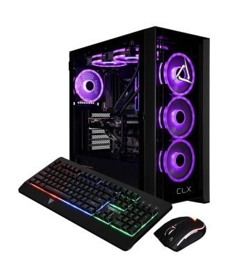 SET Liquid Cooled Gaming Desktop Computer, Intel Core i7-14700KF 3.4GHz, 32GB RAM, 2TB SSD, NVIDIA GeForce RTX 5070 12GB, Windows 11 Home, Black
