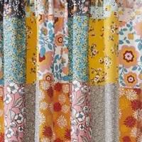 Carliei Curtain Panel Pair - Set of 2 - 50x63" and 3x24", Calico