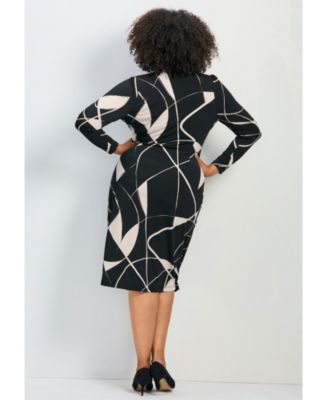 Plus Size Darlene Jersey Wrap Women's Dress