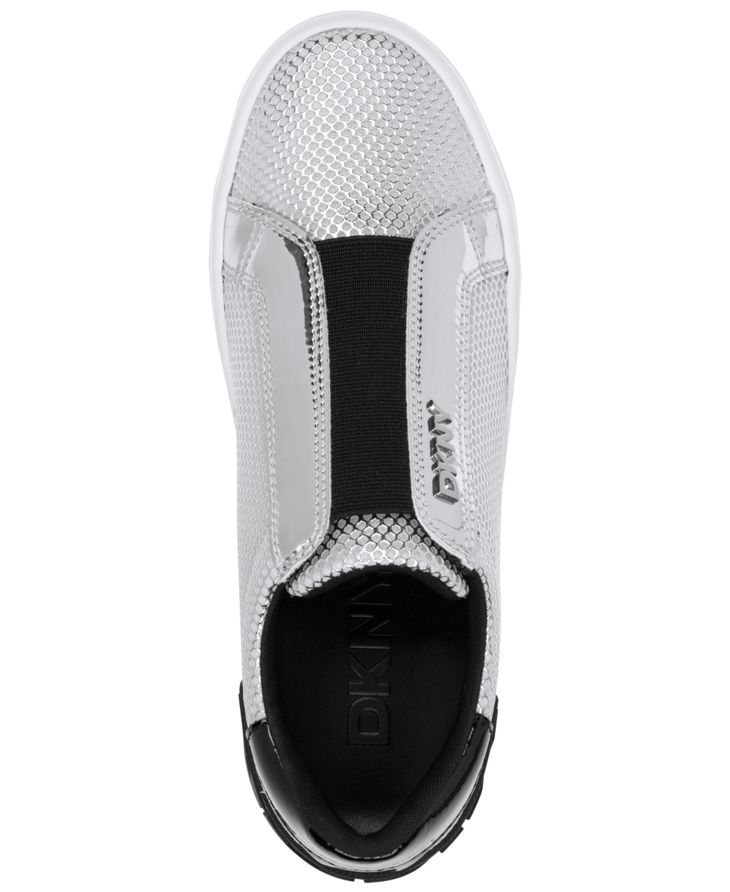 Женские кроссовки DKNY Mindi Slip-On, цвет: Серебряный — фото 4