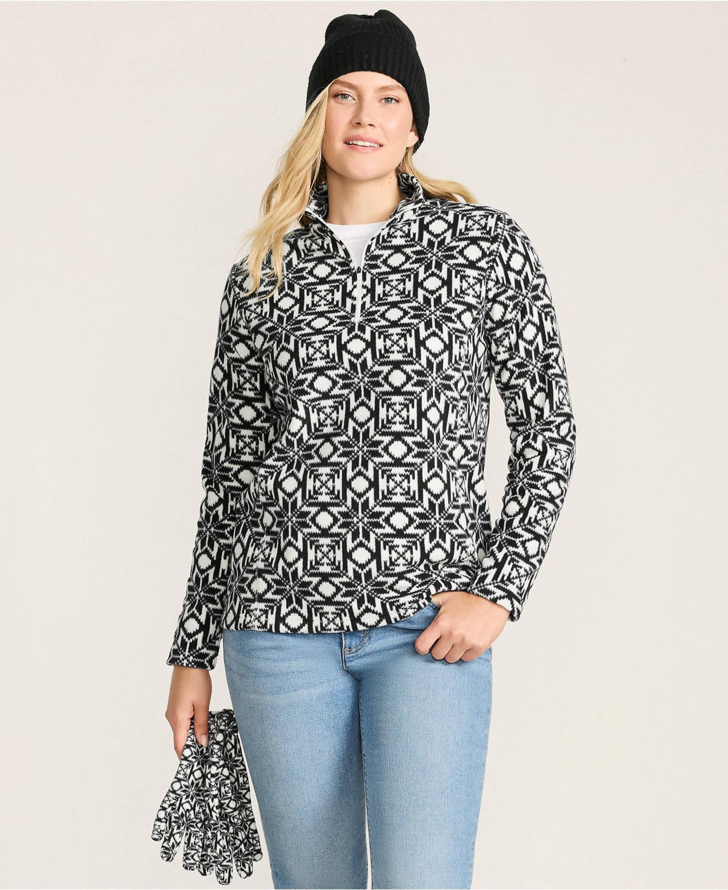 Women's Outerwear Coats Petite Anyweather Fleece Quarter Zip Pullover