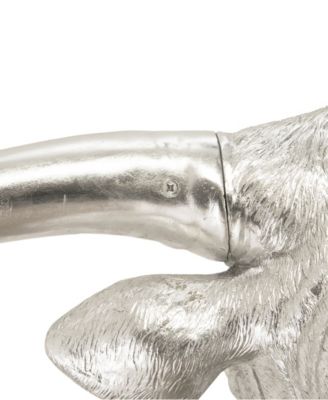 Longhorn Bull Leaf Resin Wall Art