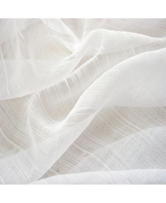 Erica Doily Stripe Grommet Panel Pair - 54x90", Beige