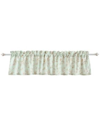 Olivia Light Filtering Semi Sheer 3" Rod Pocket Window Valance 84" x 16" Mint