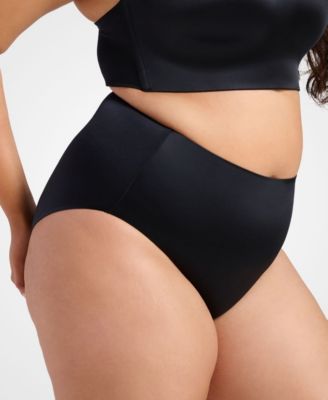 Women's Full Coverage High Waist Smooth Satin Brief
